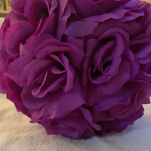 Set of faux flowers and vase - Picture 3 of 8